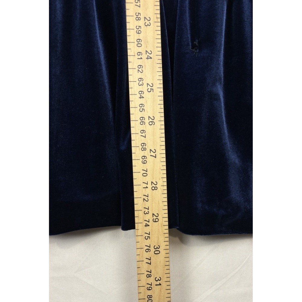 NWT ZARA Blue Velvet Mini Dress. Women's Size Large Homecoming Wedding - Picture 11 of 16
